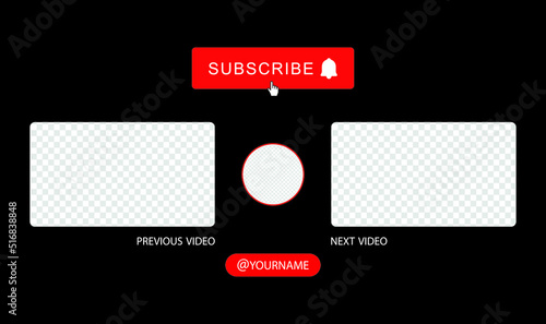 Next video template for YouTube 