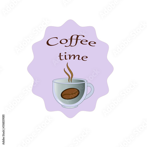 Cup of coffee. Delicious aromatic coffee.