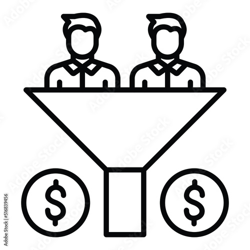 Sales Funnel Icon Style