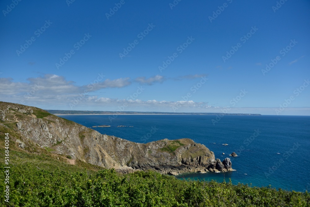 Panorama depuis les falaises de Jobourg (Manche) Panorama depuis les falaises de Jobourg (Manche)