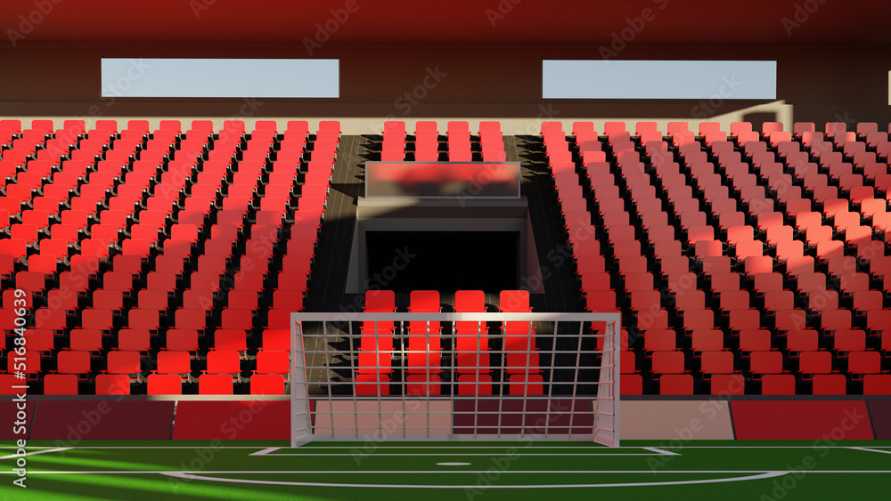 empty stadium seats - goal view