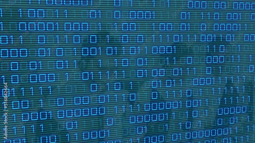 Animation of data processing over diverse business people Animation of data processing over diverse business people