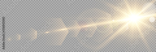 Vector transparent sunlight special lens flare light effect. Stock royalty free vector illustration. PNG	