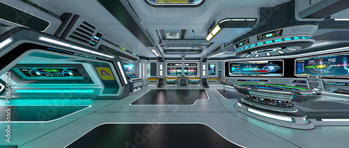 宇宙船内の風景