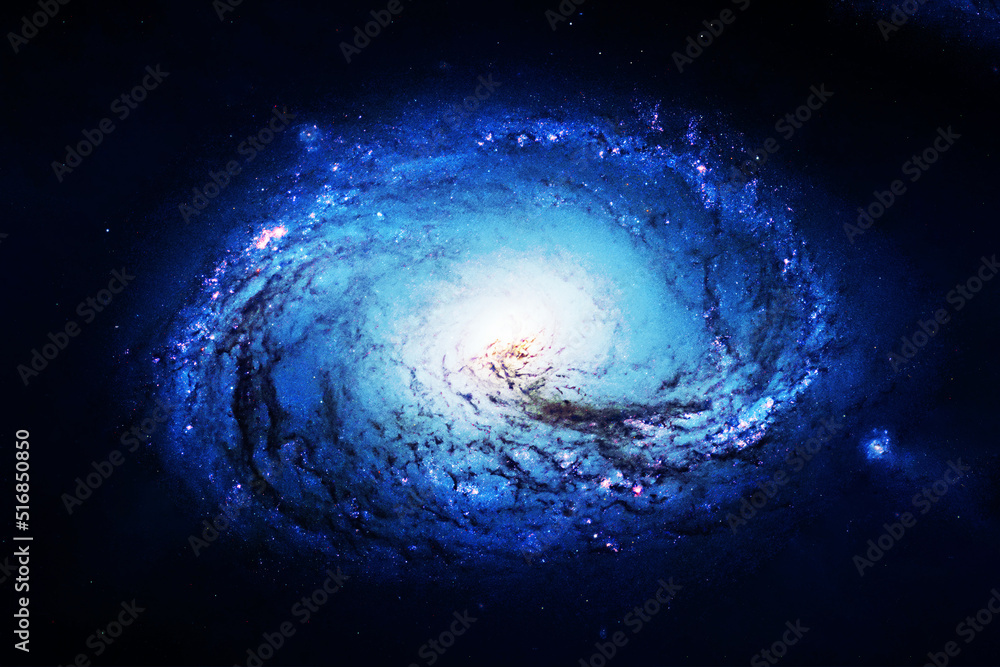Bright beautiful galaxy. Elements of this image furnished by NASA