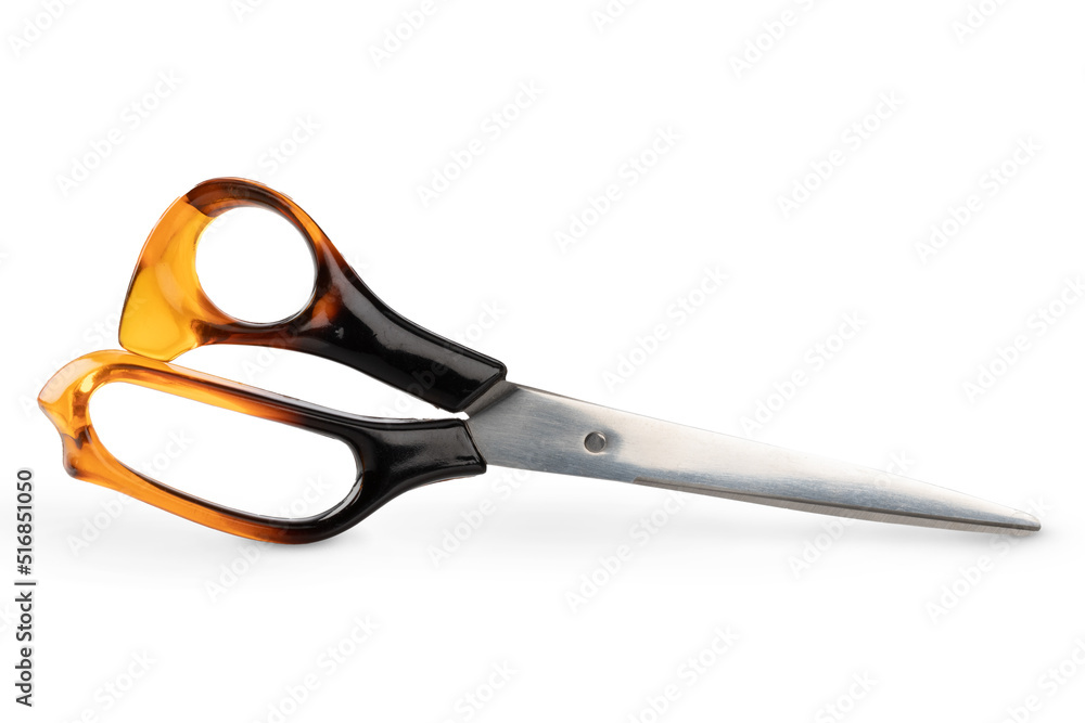 Pair of closed scissors isolated on white background Pair of closed scissors isolated on white background