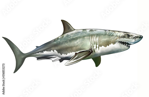 great white shark, man-eating shark, Carcharodon carcharias © Liliya