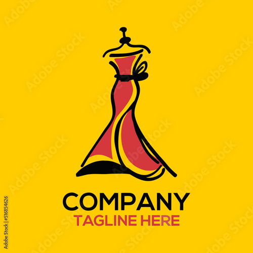 fashion dress design logo
