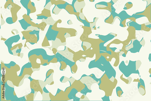 Abstract camouflage pattern. Seamless vector wallpaper. Colorful background. Vector illustration.
