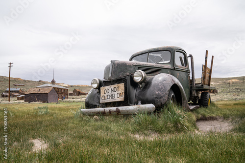 Vintage Automobiles In Bodie State Historic Park. A Well Preserved Well Protected Ghost Town Near Bridgeport  California. Worth The Visit.