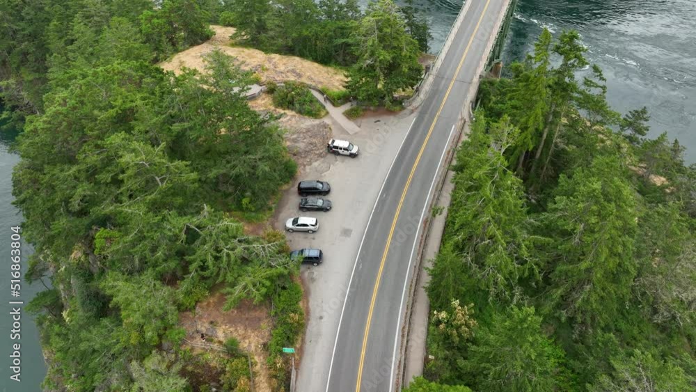 Aerial view of Pass Island in the Deception Pass State Park. Aerial view of Pass Island in the Deception Pass State Park.
