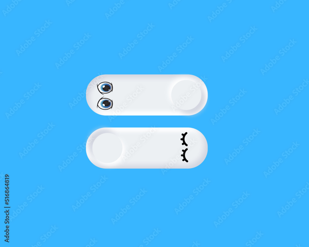 illustration 3d graphic design buttons switch lamp white and blue, best for electrician, technology, icon, banner, brochure, sticker, character, etc illustration 3d graphic design buttons switch lamp white and blue, best for electrician, technology, icon, banner, brochure, sticker, character, etc