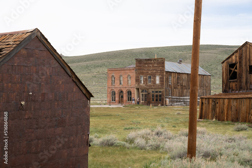 Old Mining Ghost Town In Bodie State Historic Park, California. A Popular Tourist Destination Near Bridgeport.