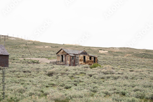 Old Mining Ghost Town In Bodie State Historic Park, California. A Popular Tourist Destination Near Bridgeport.