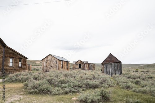 Old Mining Ghost Town In Bodie State Historic Park, California. A Popular Tourist Destination Near Bridgeport.