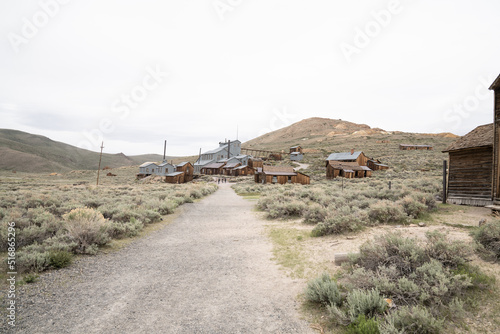 Old Mining Ghost Town In Bodie State Historic Park, California. A Popular Tourist Destination Near Bridgeport.