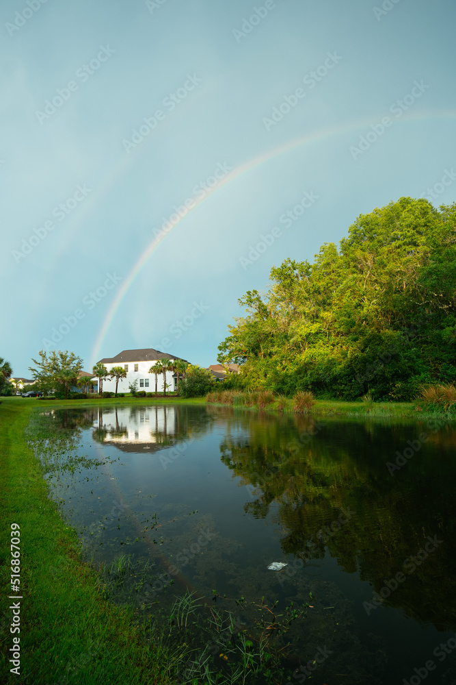 Beautiful rainbow and cloud of Florida Beautiful rainbow and cloud of Florida