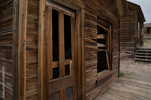 Old Mining Ghost Town In Bodie State Historic Park, California. A Popular Tourist Destination Near Bridgeport.
