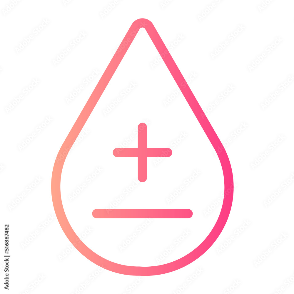 Obraz premium blood drop gradient icon