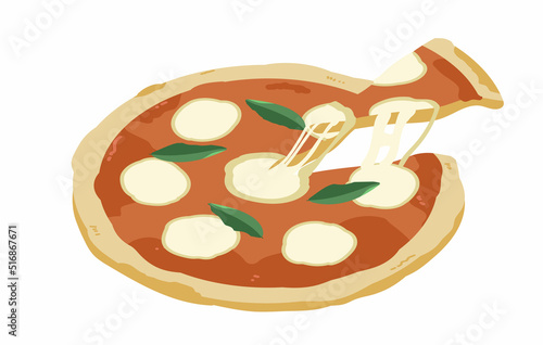 ピザ　とろける　アイソメ図