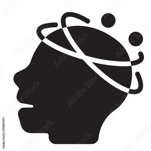 dizziness glyph icon