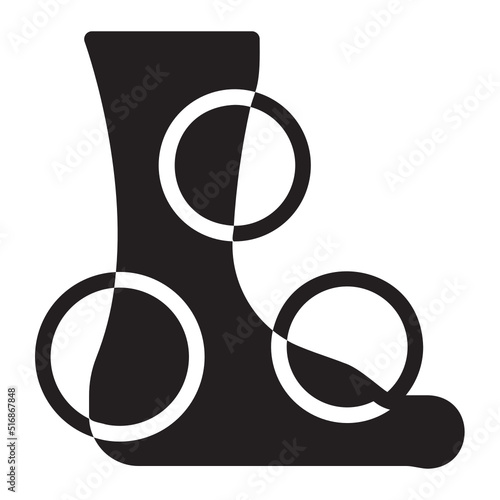 foot glyph icon