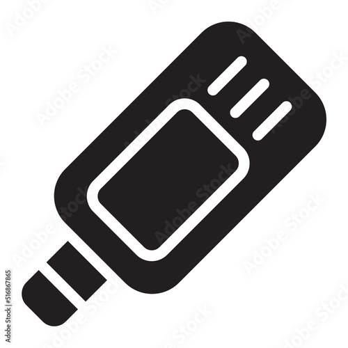 glucometer glyph icon