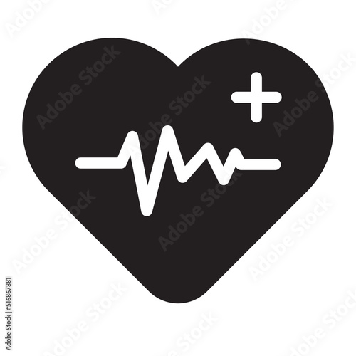 heart disease glyph icon