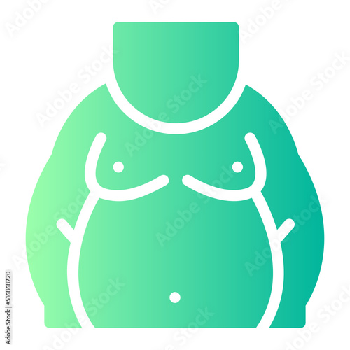 obesity gradient icon
