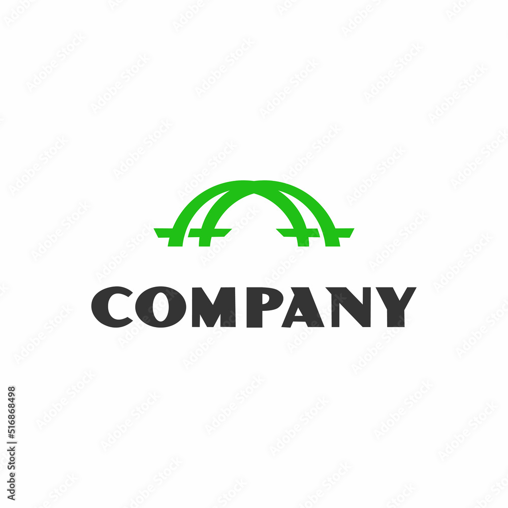 creative abstract bridge logo design template creative abstract bridge logo design template