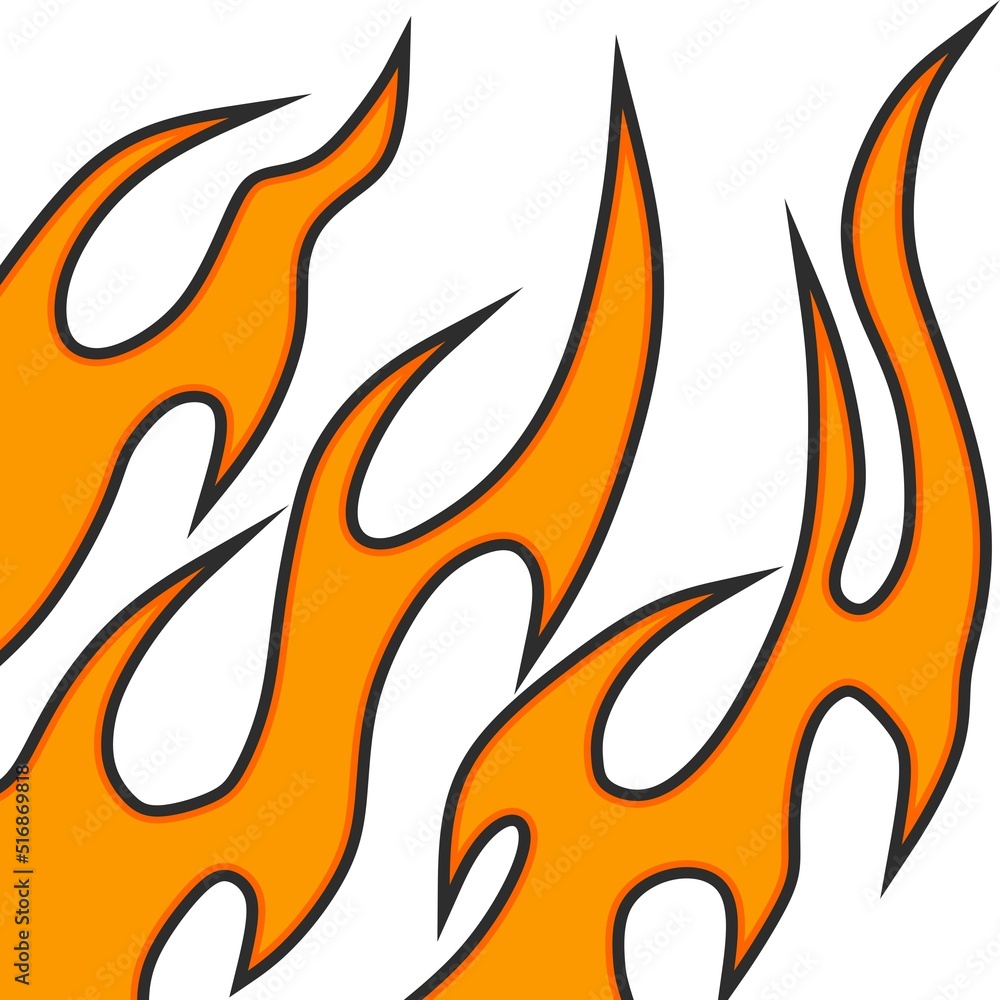 Simple background with flame pattern Simple background with flame pattern