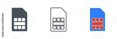simcard icon vector. sim card icon vector illustration