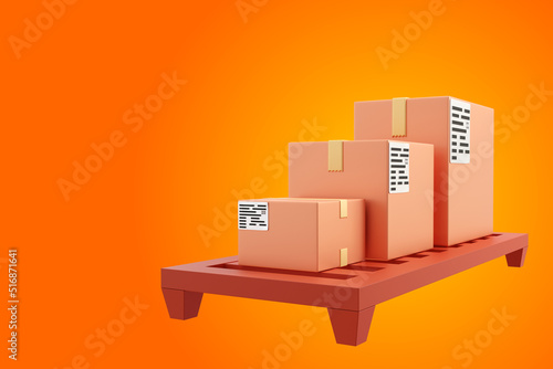 Boxes from postal service. ...