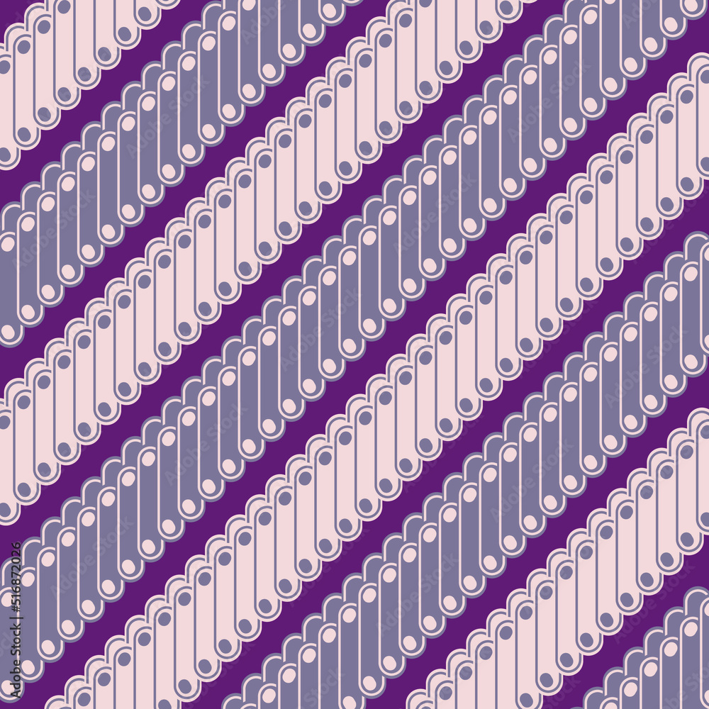 Obraz premium Digital Batik Parang. Simple seamless vector.
