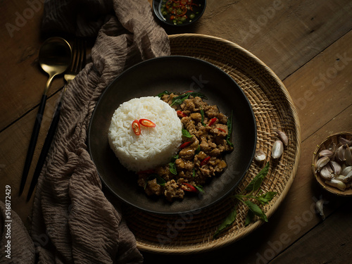 Chili kraproa with rich