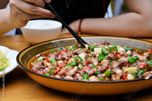 Spicy diced rabbit,Sichuan Cuisine,chinese food