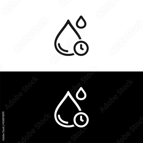 Quick dry icon isolated on white background