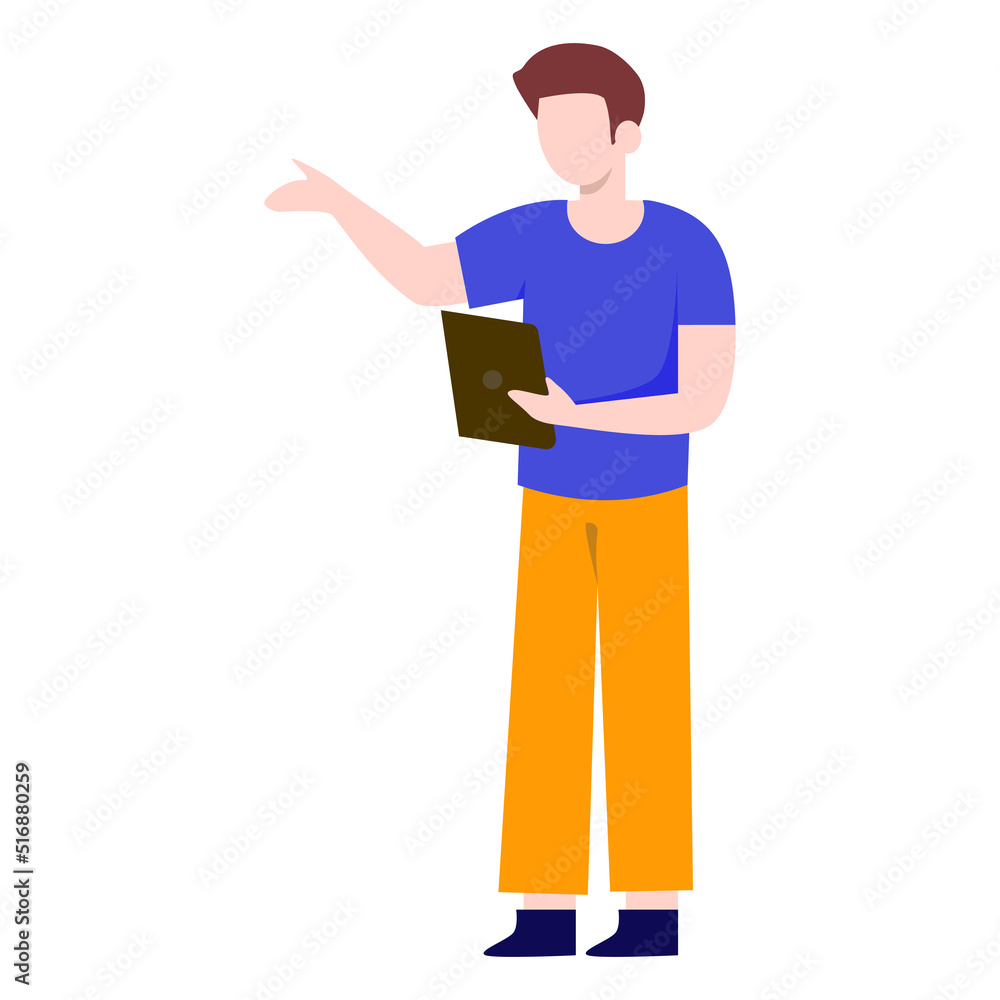 worker with a iPad. worker with a iPad.