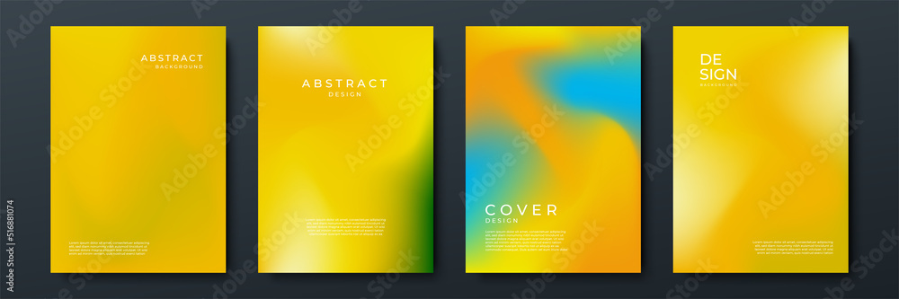 Abstract gradient texture background with dynamic blurred effect. Minimal gradient background with modern orange color for presentation design, flyer, social media cover, web banner, tech poster
