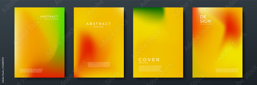 Abstract gradient texture background with dynamic blurred effect. Minimal gradient background with modern orange color for presentation design, flyer, social media cover, web banner, tech poster