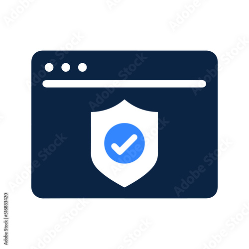 Data policy or security secure icon