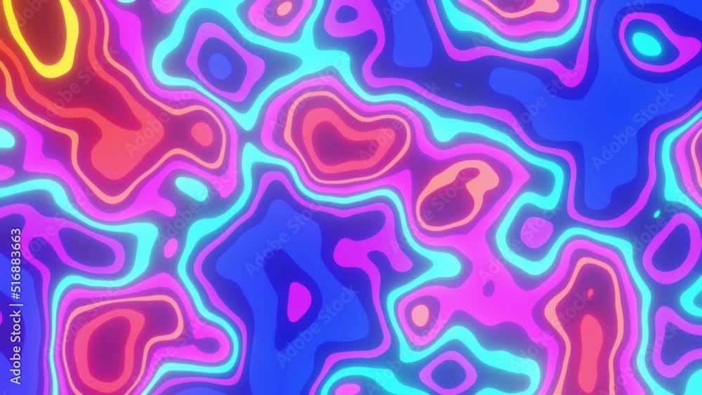 Ever changing psychedelic pattern neon light streaks Ever changing psychedelic pattern neon light streaks