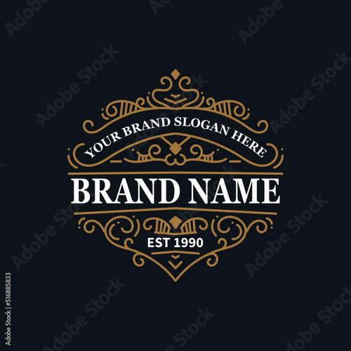 Badge Vintage Style Logo Design Template