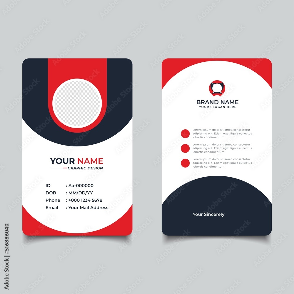 Modern and Clean Business id Card Template