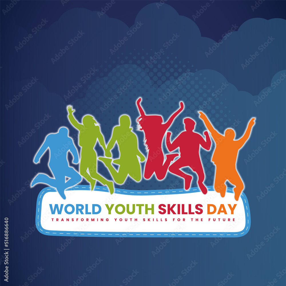 World Youth Skills Day Illustration World Youth Skills Day Illustration