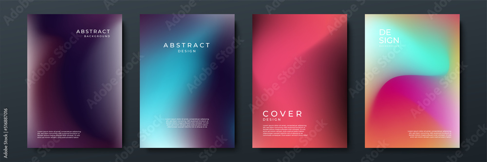 Abstract gradient texture background with dynamic blurred effect. Minimal gradient background with modern trendy fresh color for presentation design, flyer, social media cover, web banner, tech poster