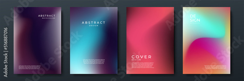 Abstract gradient texture background with dynamic blurred effect. Minimal gradient background with modern trendy fresh color for presentation design, flyer, social media cover, web banner, tech poster