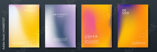 Abstract gradient texture background with dynamic blurred effect. Minimal gradient background with modern trendy fresh color for presentation design, flyer, social media cover, web banner, tech poster