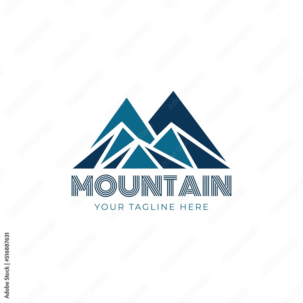 Mountain logo design template