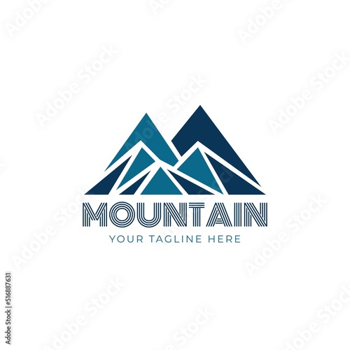 Mountain logo design template